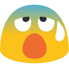 Worried Face with Sweat
