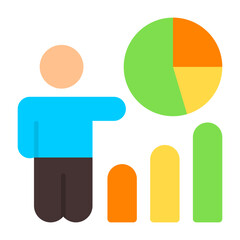 Business Presentation Flat Icon