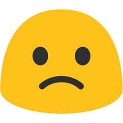 sad, emoji, yellow, expression, unhappy, face, emotion
