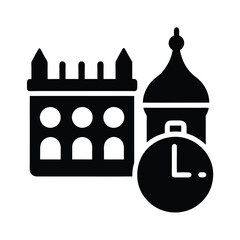 Obraz premium vector illustration of an old building