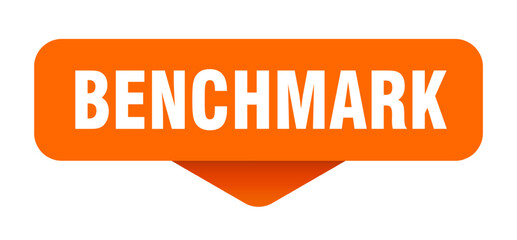 benchmark sticker. benchmark sign on transparent background