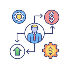 Obraz premium Business Restructuring Icon