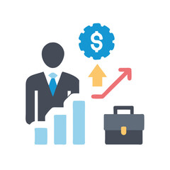  Dynamic Business Success Icon