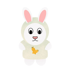 Cute rabbit cartoon illustration 