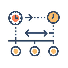  Dynamic Business Timeline Icon