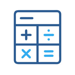 Fototapeta premium Key Business Calculator Icon