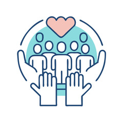  Community Outreach Program Visual Icon