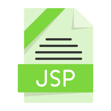 CSV File Format Flat Style Icon