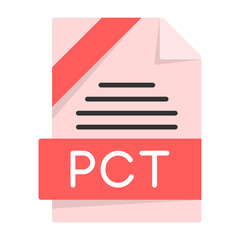 RAF File Format Flat Style Icon