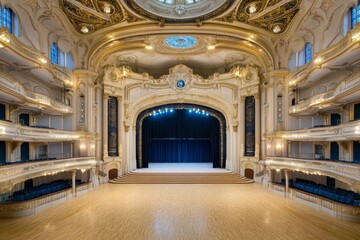 Blackpool Tower Ballroom interior with elegant vintage charm and polished wooden floors