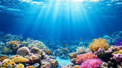 Vibrant Underwater World Cinematic Lighting