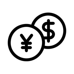 Obraz premium Dynamic Currency Symbol Icon