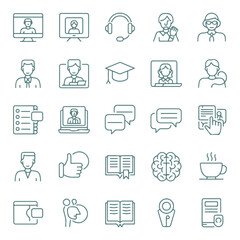 set of business icons