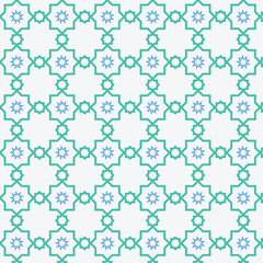 Islamic seamless pattern with flowers