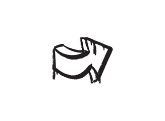 Illustration of an Arrow Spray Graffiti