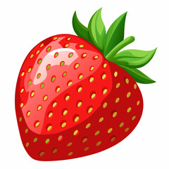 Obraz premium strawberry on white background