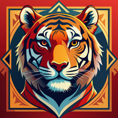 Naklejka premium Lightning lion vector on T-shirt and Sublimation jersey design brush vector modern grunge background jungle camouflage paint splash splatter striking tiger stripes 