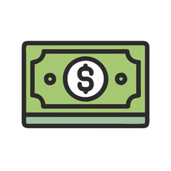  Dollar Bill Visual Icon