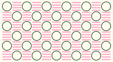 geometric abstract pink and green shapes pattern background, seamless elements collection made of triangles lines and squares, modern design for card, invitation, wallpaper