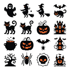 halloween vector set