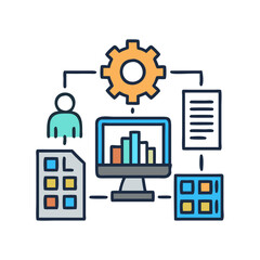  Enterprise Resource Planning Icon for Business