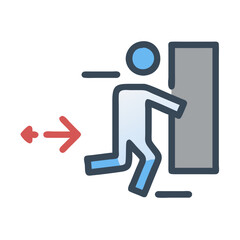  Exit Strategy Planning Icon Design