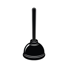 plunger isoleted with white background 