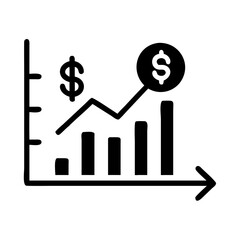  Financial Forecast Chart Icon Design