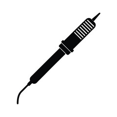 soldering iron isoleted with white background