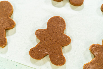 Step-by-Step Process of Making Spiced Gingerbread Cookies