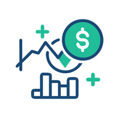  Icon Representing Financial Health Indicators