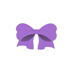 purple ribbon bow