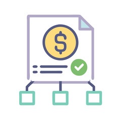 Obraz premium Icon for Overview of Financial Planning