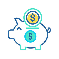 Fototapeta premium Graphic for Financial Savings Management