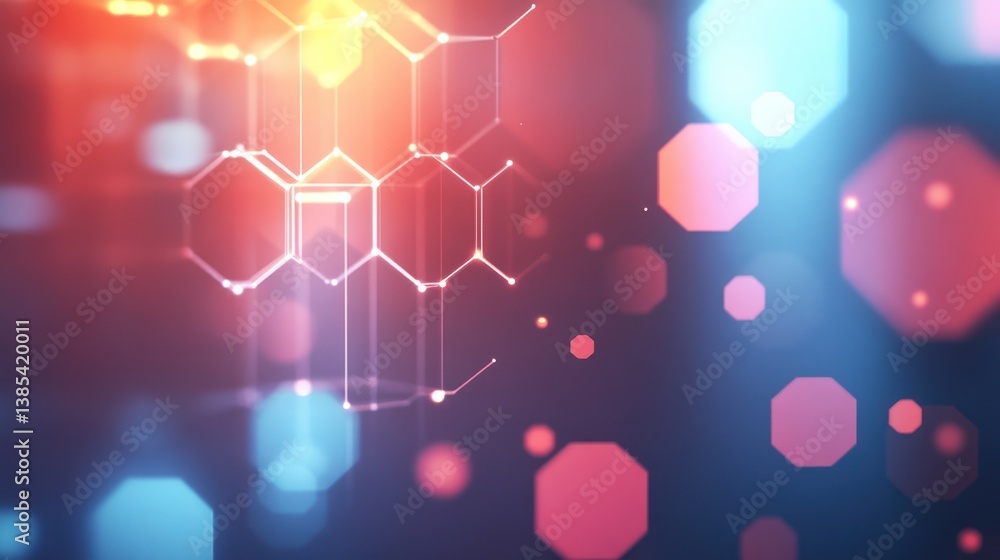 Poster abstract digital network design background