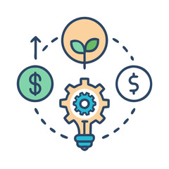  Innovation Ecosystem Icon for Development