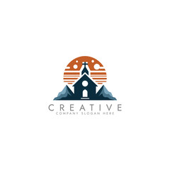 Creative Church Logo vector Design