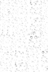 transparent raindrops on a transparent background, close-up, png, isolated