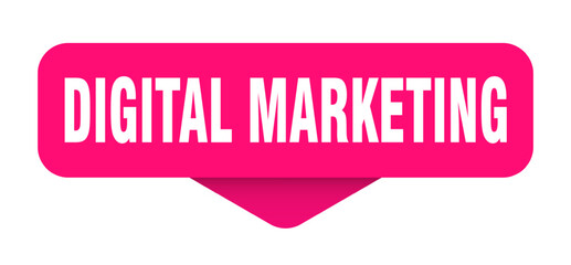 digital marketing sticker. digital marketing sign on transparent background