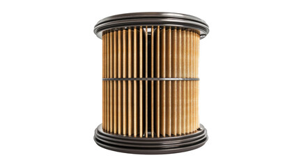 Industrial Filter: An imposing industrial filter stands as a testament to powerful technology, its intricate design and cylindrical form symbolizing filtration and technological advancement.