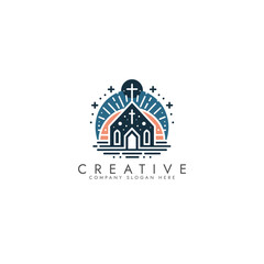 Creative Church Logo vector Design
