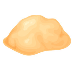 Different dough for baking, pizza, bread.