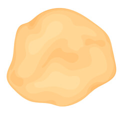 Different dough for baking, pizza, bread.