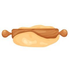 Different dough for baking, pizza, bread.