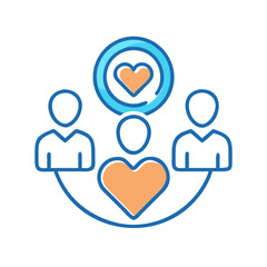 Obraz premium Non-Profit Organization Visual Icon