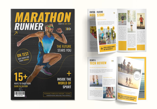 Marathon Sports Magazine Layout