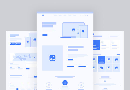 Wireframe UI Kit Layout