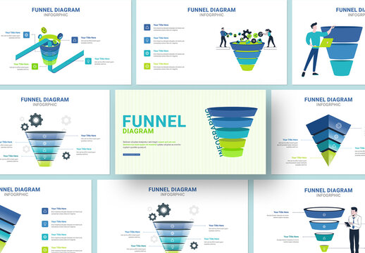 Sales Funnel Infographic Diagram Template for Business
