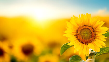 Obraz premium Sonnenblumenfeld 