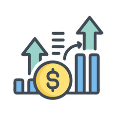 Obraz premium Profit Icon for Financial Success